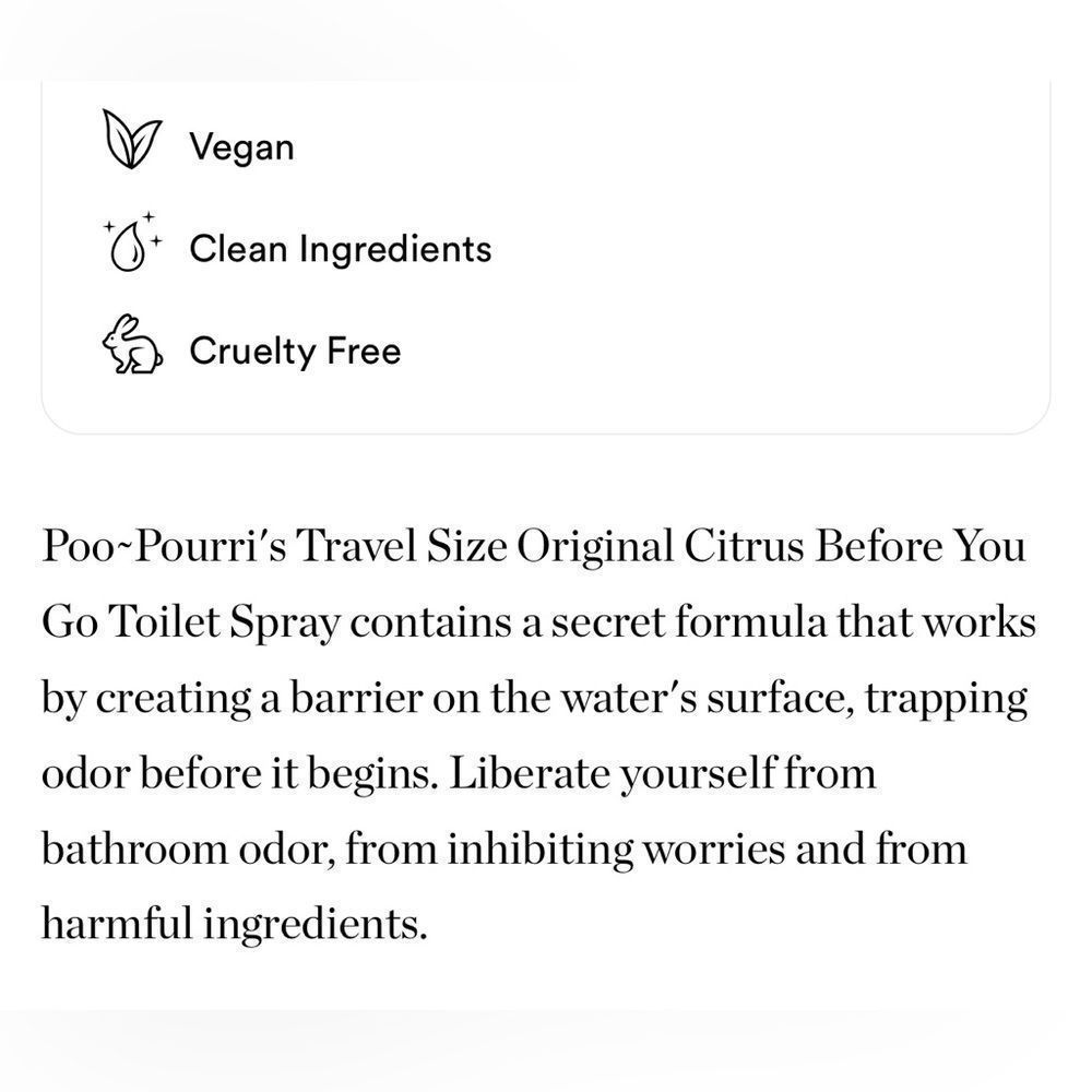 $4❤️‍🔥 LAST 1! Poo-Pourri Spray Before You Go Toilet ORIGINAL CITRUS Poo Pourri - Picture 2 of 4